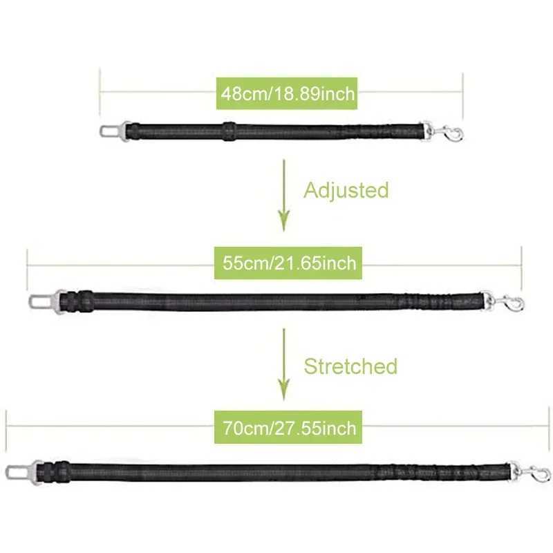 Dog Car Seat Covers Durable Nylon Dog Seat Belt For Small Large Dogs Adjustable Reflective Elastic Lead Puppy Travel Car Safety Rope French Bulldog z2