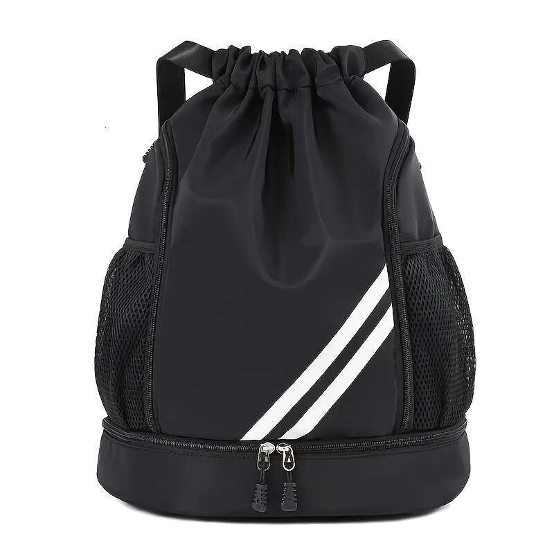 Versatile Unisex Drawstring Sports Fashionable, Water-Resistant, Spacious Shoulder Bag Outdoor Travel, Fiess, Daily Use - Perfect for Men and Women