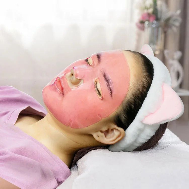 10pcs Crystal Collagen Gold Face Masks Beauty Skin Care Big Face Mask Firming Hydrating Moisturizing Mask for Face Care 241115