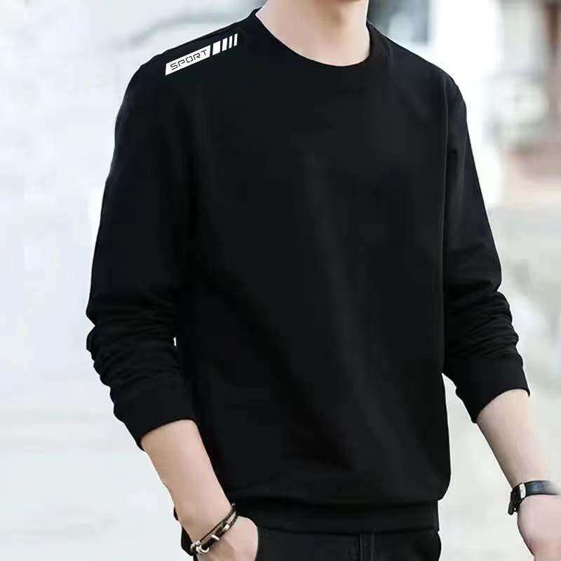 Men's Hoodie Spring Autumn New Round Neck Loose And Thick Hooded Top, Youth Long Sleeved Men's Jacket Versatile