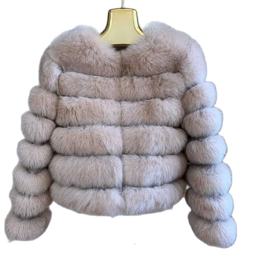 Real Fur Coat Winter Jacket Women natural large wool fur coat Street warm long sleeve detachable vest 241115