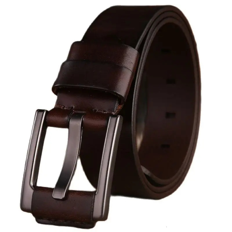 Mens High Quality Full Grain 100% Genuine Leather Natural Soft Strap Camouflage Girl Brown Wide Cowboy 130cm 241115