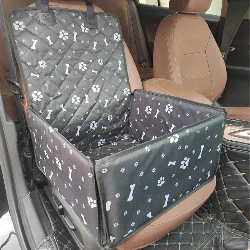 Dog Car Seat Covers Print Pet Dog Carrier Car Seat Cover Carry Cat Puppy Bag Car Travel Folding Hammock Waterproof Dogs Basket Pet Carriers z241115