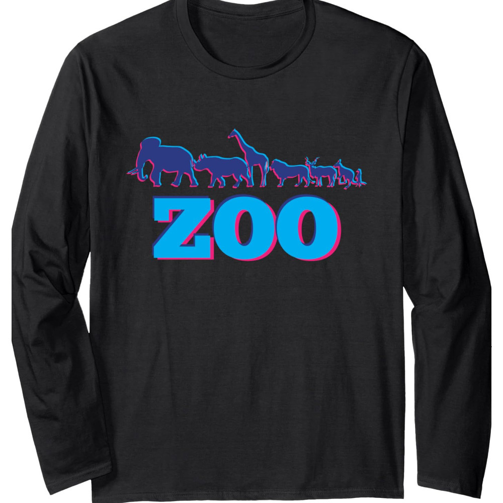 Long Sleeve Shirts for Men sweatshirt Zoo Wildlife Animals Nature Lovers Funny Gift Long Sleeve Tee Streetwear Casual tops clothes fashion