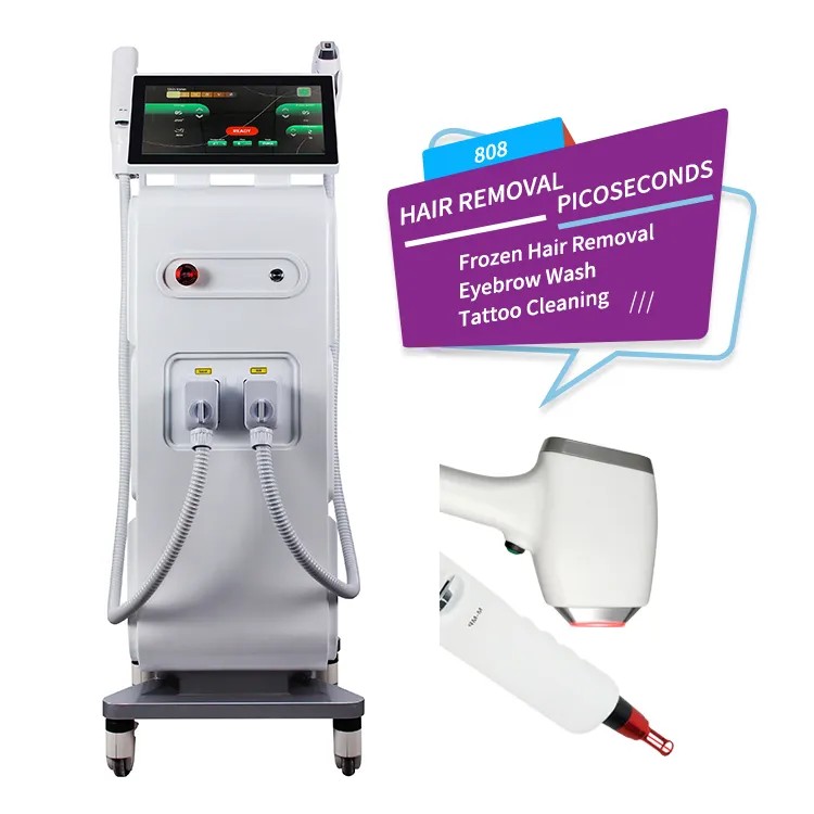 Multifunctional Diode Laser Skin Care And Nd Yag Laser Tattoo Removal Machine For Sale Hair Removal Machine