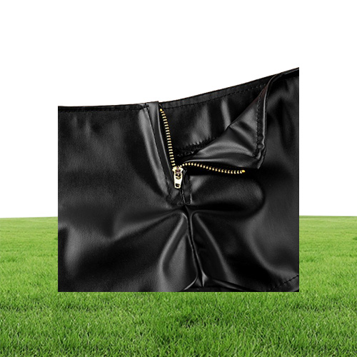 Faux Leather Shorts Women pants Front Zipper White Black Low Waist Shorts Female Sexy Bandage Mini Women Shorts Buttoms Y2006232000731