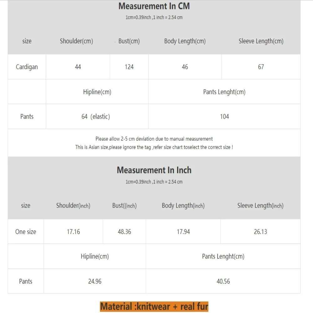 Knitwear Trousers Hooded Jacket 2024 Autumn And Winter Fashionable Sweater Suit Women Detachable Fox Collar Fur Coat