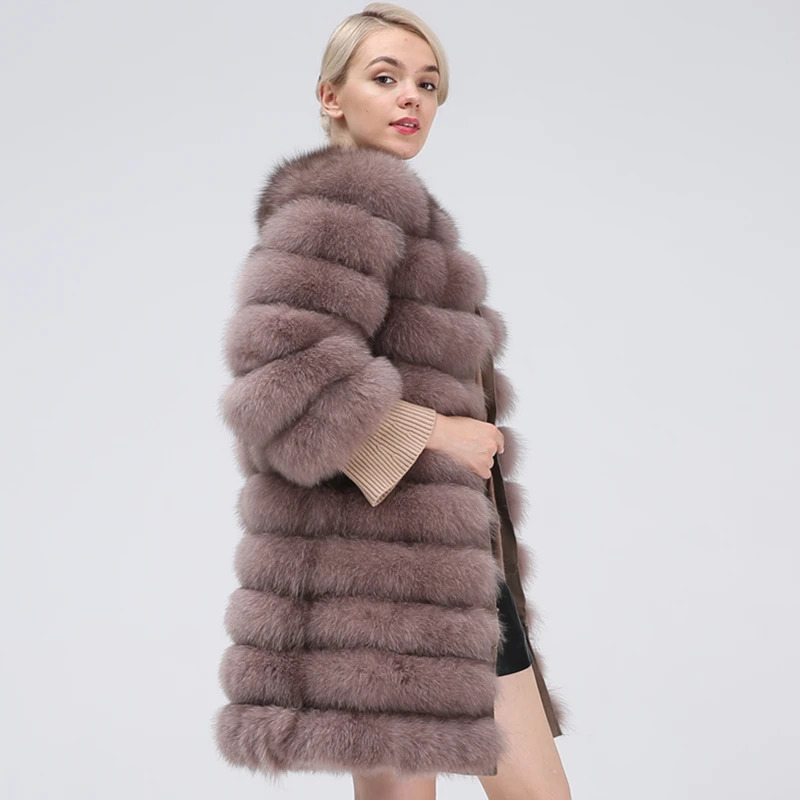 Natural Fur Coat Women Real Long Style Womens Coats Winter Jacket Detachable 241115