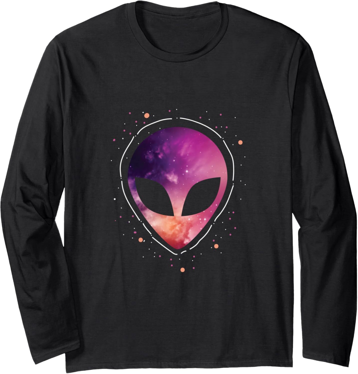 Long Sleeve Shirts for Men sweatshirt Starry Sky Cool Alien Head Cute Funny Gift Long Sleeve Tee Streetwear Casual tops clothes fashion