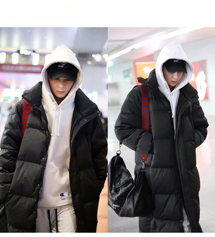 Hooded Coat For Women Autumn Warm Thick Long Puffer Winter Ladies Down Jackets Couple Models Men And Parka Quilte L50 241115