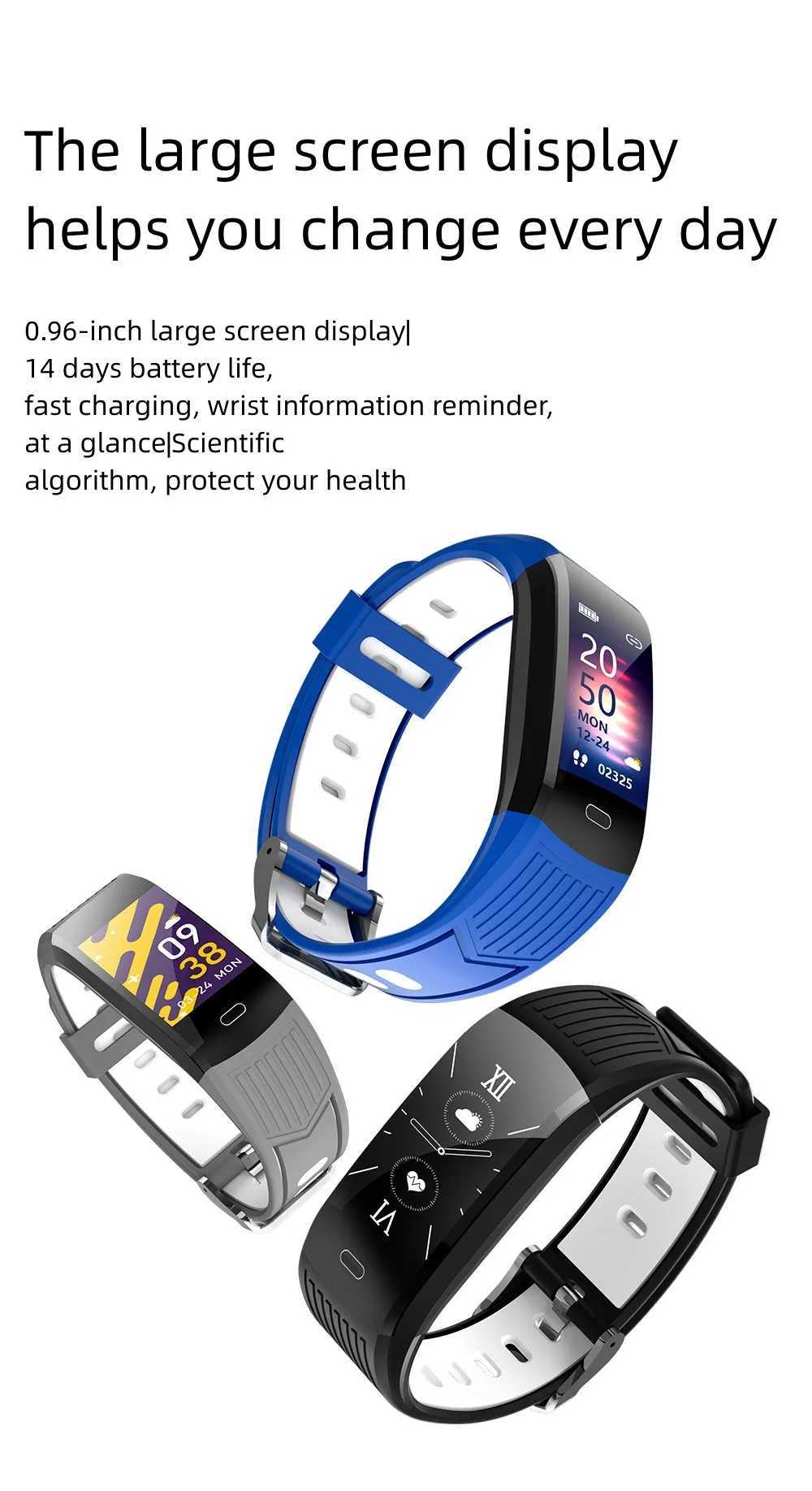 New smart bracelet customized wallpaper speed blood pressure monitoring weather music waterproof sports bracelet Y241114 Y241119