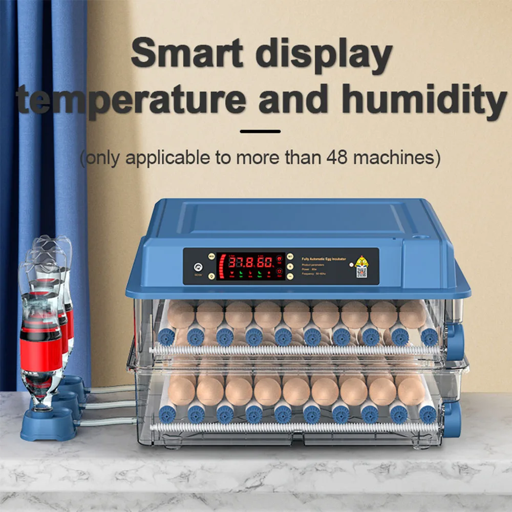 24 Eggs Incubator With Drawer Type Mini Egg Incubator With Automatic Water Ionic Waterbed Replenishment And Temperature Control