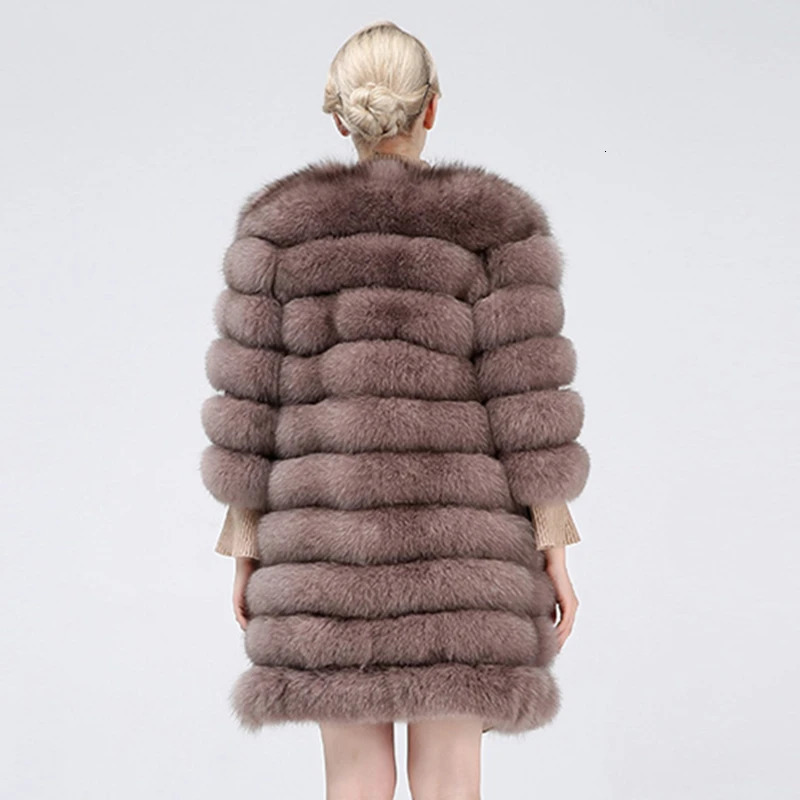 Natural Fur Coat Women Real Long Style Womens Coats Winter Jacket Detachable 241115