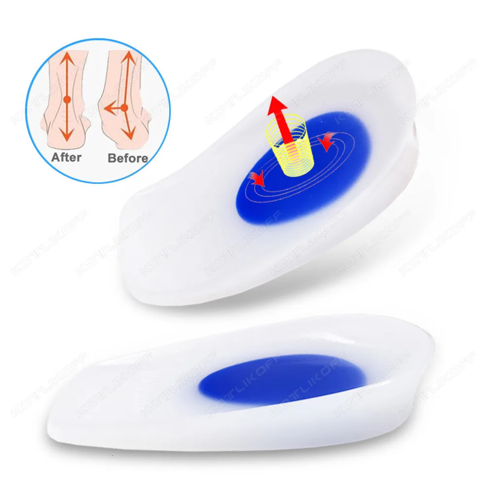 Silicone Insoles For Heel Protector Inserts Heel Spur Pads For Relief Plantar Fasciitis Heel Pain Reduce Pressure 240329