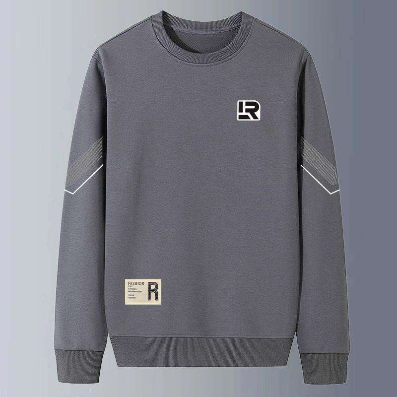 Sweatshirt Spring And 2024 Youth Long Sleeved Men's Jacket New Round Neck Loose Autumn Hooded Top