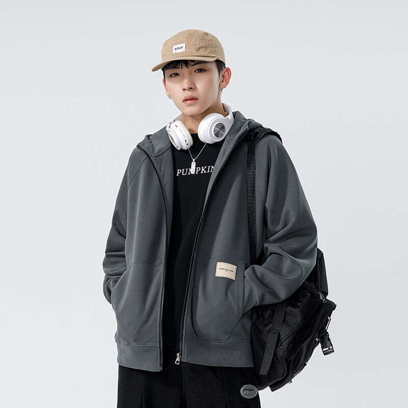 Advanced Cardigan Zipper Hoodie Hooded Kunhai Pengyun Autumn And Winter American Fashion Brand Couple Outfit Men's Jacket