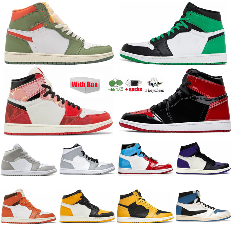 With Box Basketball Shoes For Men Women Designer Shoes High Celadon Next Chapter Black White Mocha Womens Sneakers Sports Trainers Size 36-47