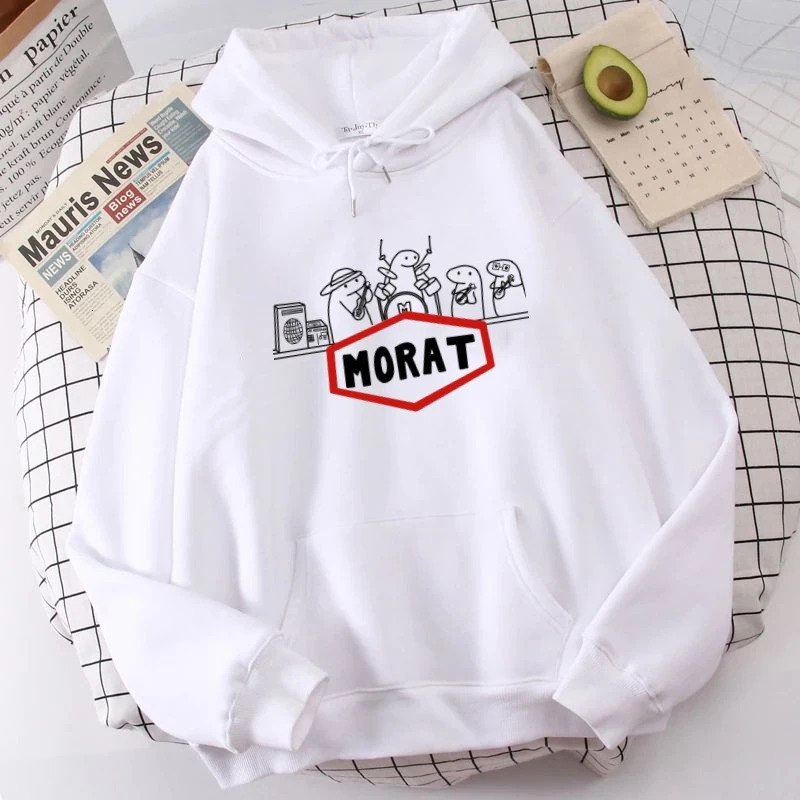 Designer's new Morat hooded sweatshirt Haruku hooded sweatshirt for women Ullsang cute autumn sportswear hooded sweatshirt long sleeved wool swea