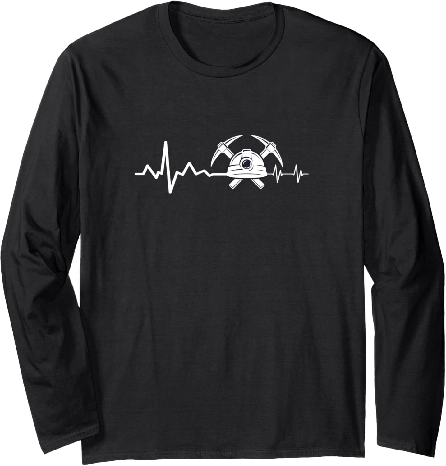 Long Sleeve Shirts for Men sweatshirt Geologist Heart Beat Hammer Rock Lover Gift Long Sleeve T-Shirt T shirt Tee Streetwear Casual tops clothes