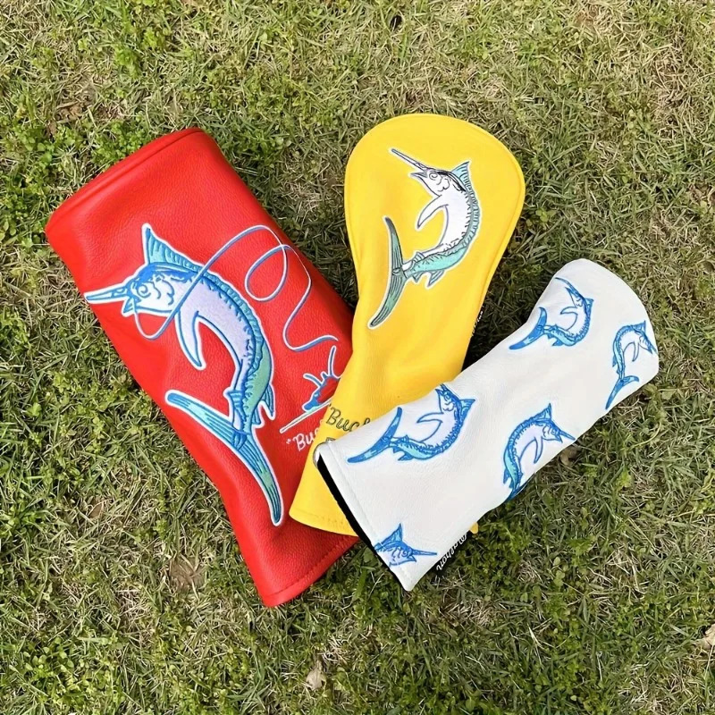 Durable Premium Pu Leather Golf Club Head Covers-Protective Cases For Driver Fairway Wood Hybrid - Essential Golf Accessories 241115