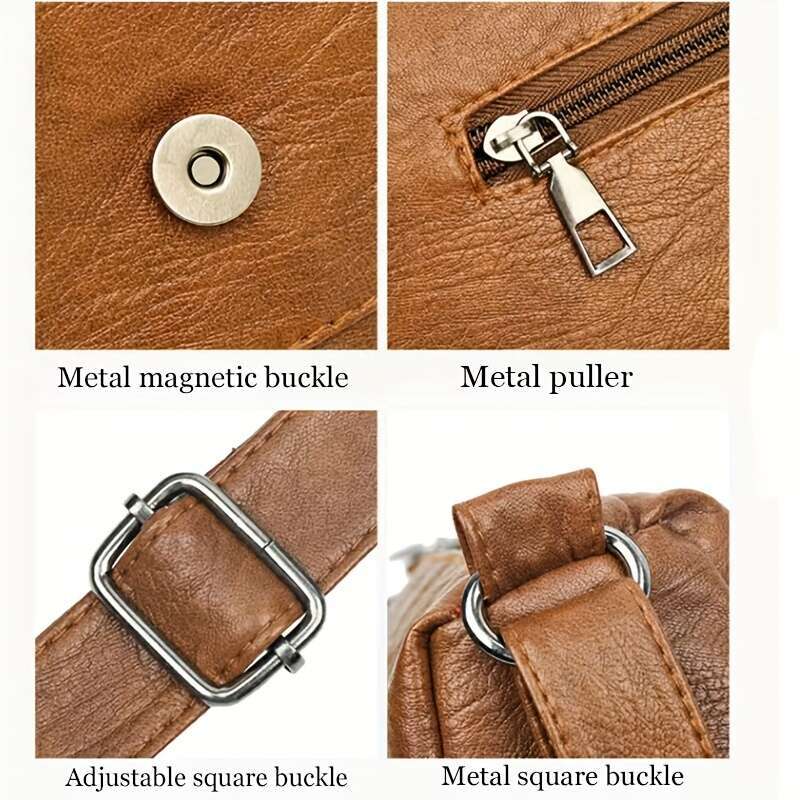 Fashionable Vegan Leather Shoulder Bag Stylish Versatile Crossbody Purse with Heartfelt Love Decor - Ethical, Durable, & Perfect for Everyday Chic