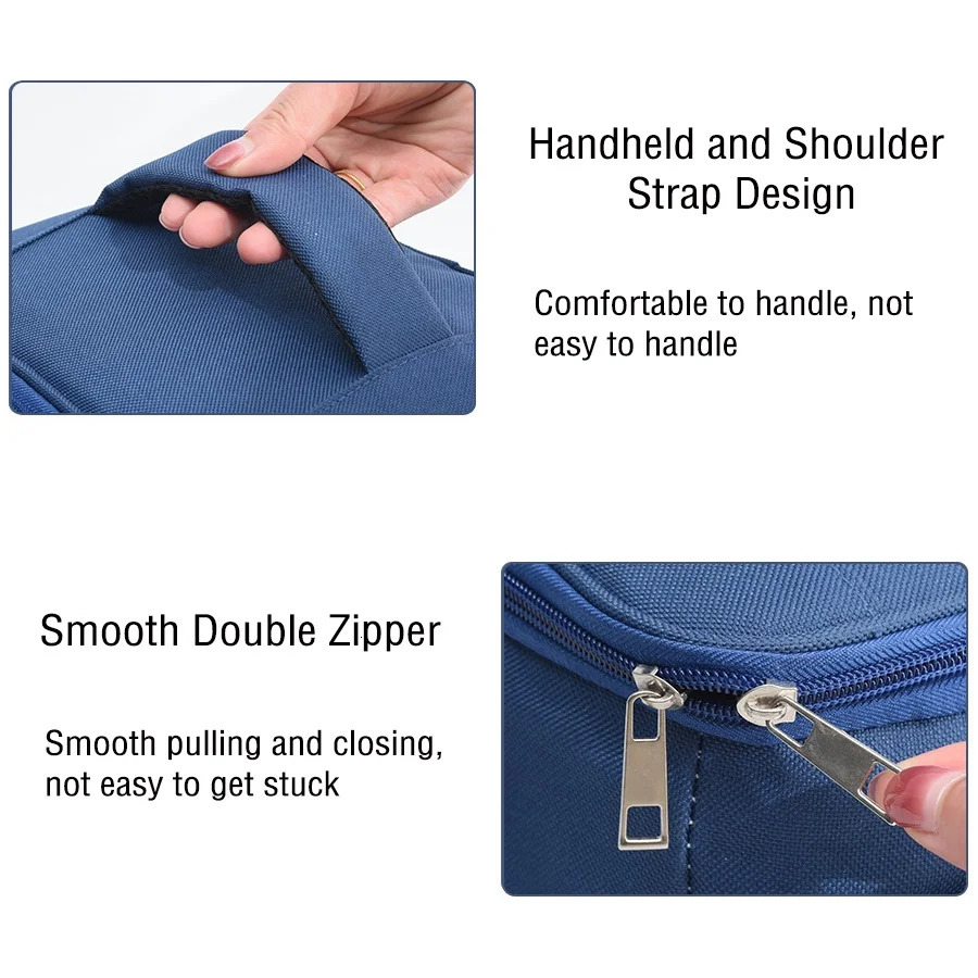 2025 new ISKYBOB Men Reusable Lunch Box With Adjustable Shoulder Strap Outdoor Oxford Cloth Large Capacity Insulation Bag 240415 zhanyishengli