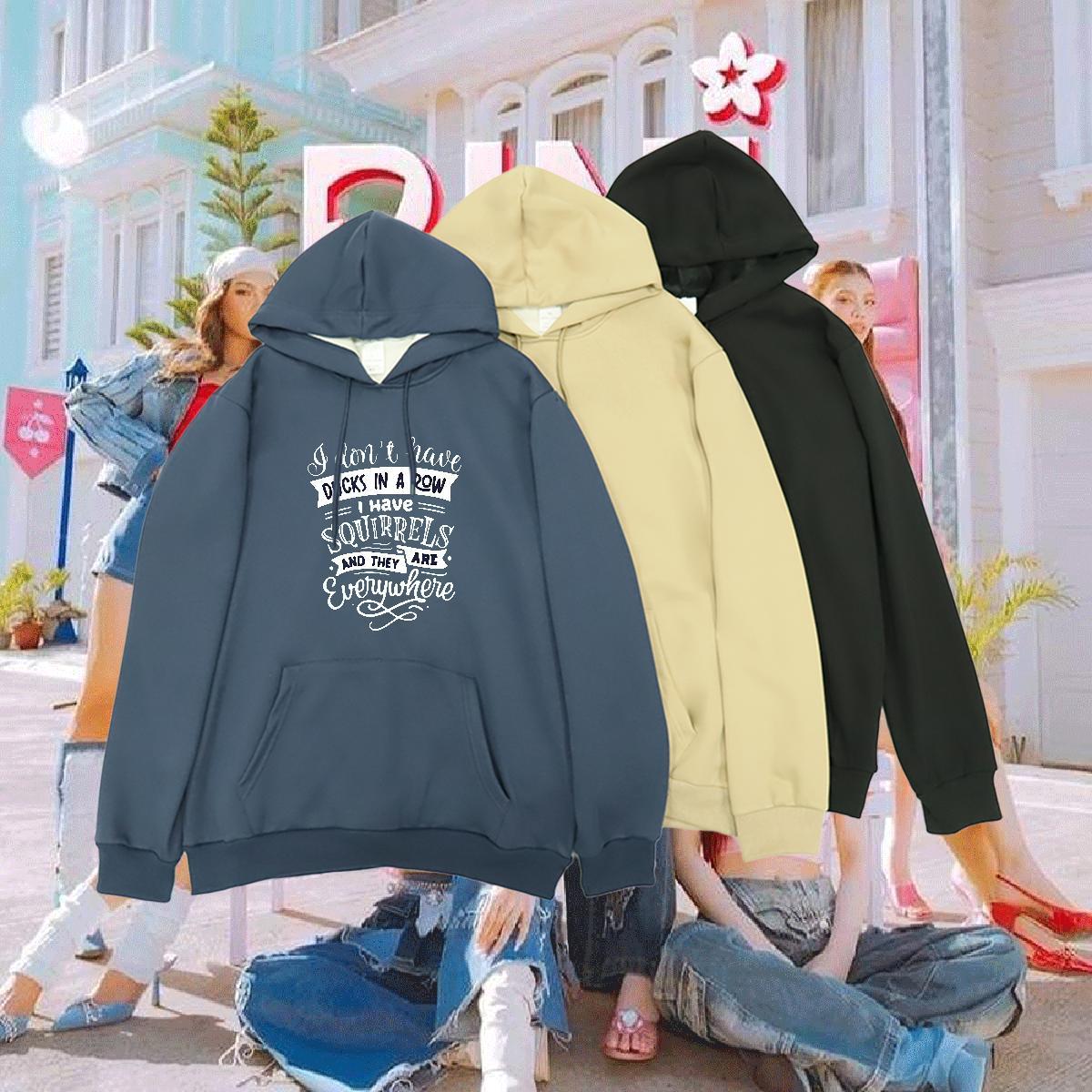 2024 Designer Hooded Sweatshirt Breathable Long Sleeve Soft Lady Clothes Hoodie Custom Print Plus Size Pullover Hoodie 350g Cotton Autumn Winter Casua