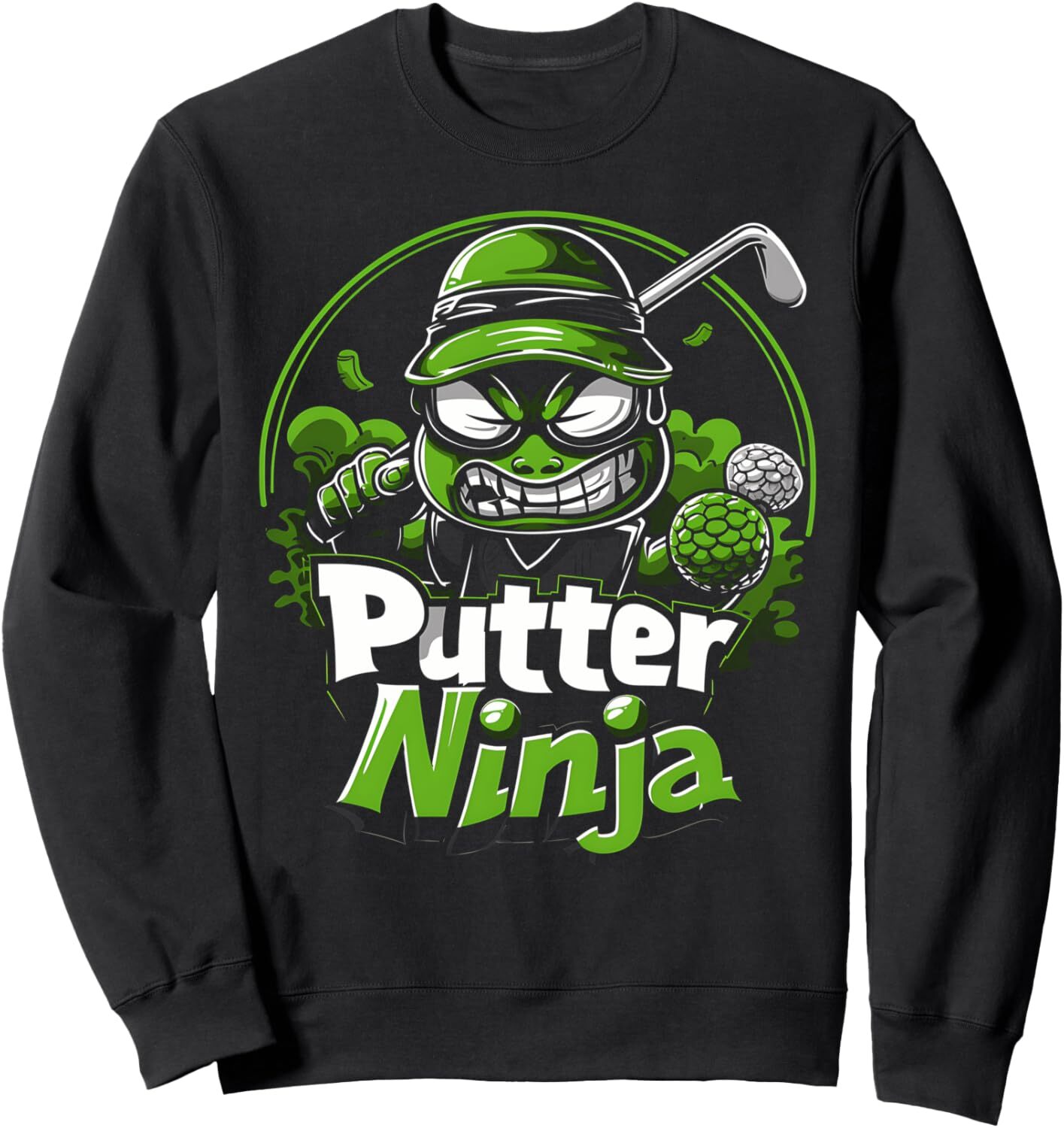 Long Sleeve Shirts for Men sweatshirt Golfing Ninja Putter Funny Golfer Design Graphic Tees Sweatshirt T shirt Tee Streetwear Casual tops clothes