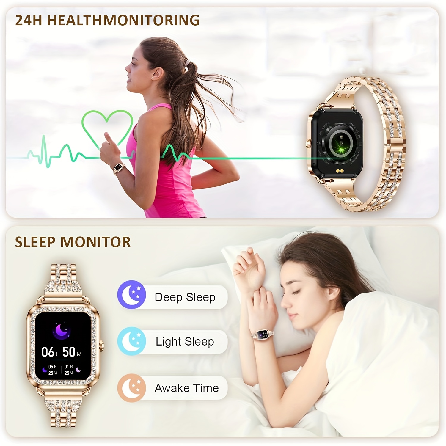 Women's Luxury Smartwatch with 1.57" HD Display - Elegant Design & Advanced Features