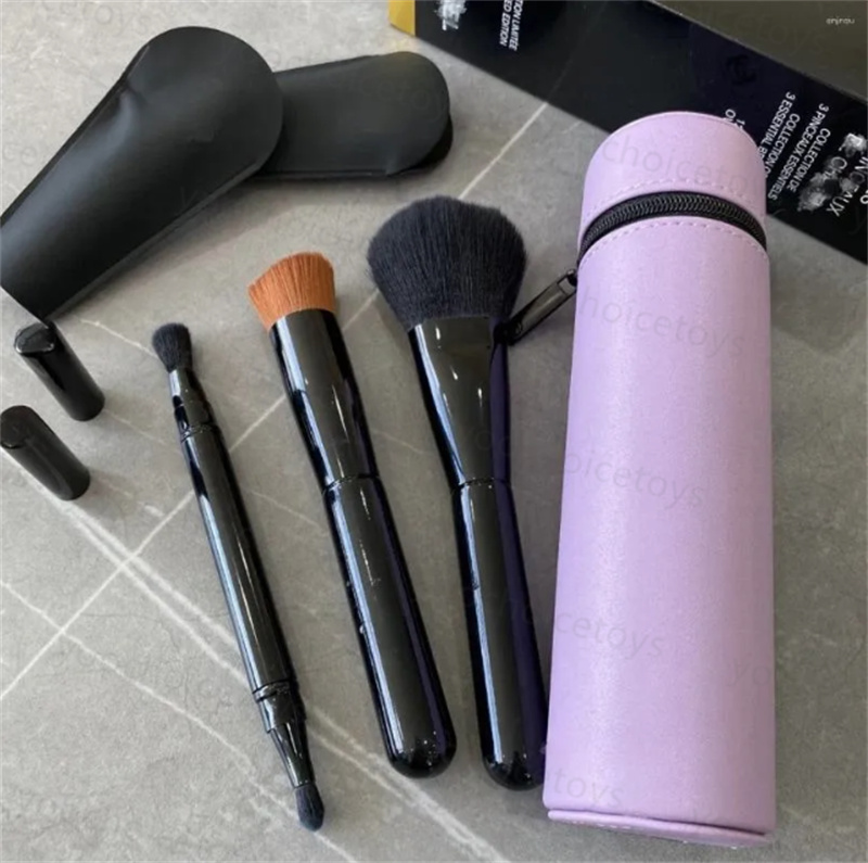 Makeup Brushes brush CC series 4 must-have 3PCS set powder blusher brush/dual-use foundation make-up brush/double head eye shadow Q240507