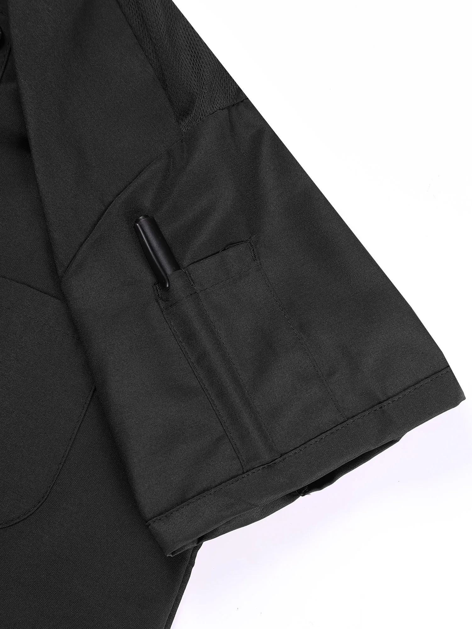 Adults Unisex Chef Shirt Women Mens Restaurant Work Uniform Stand Collar Coat Canteen el Cook Food Service Jacket 240412