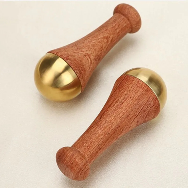 Guasha massage tools Guasha copper wood scraper Kansa hammer and foot massage 241114