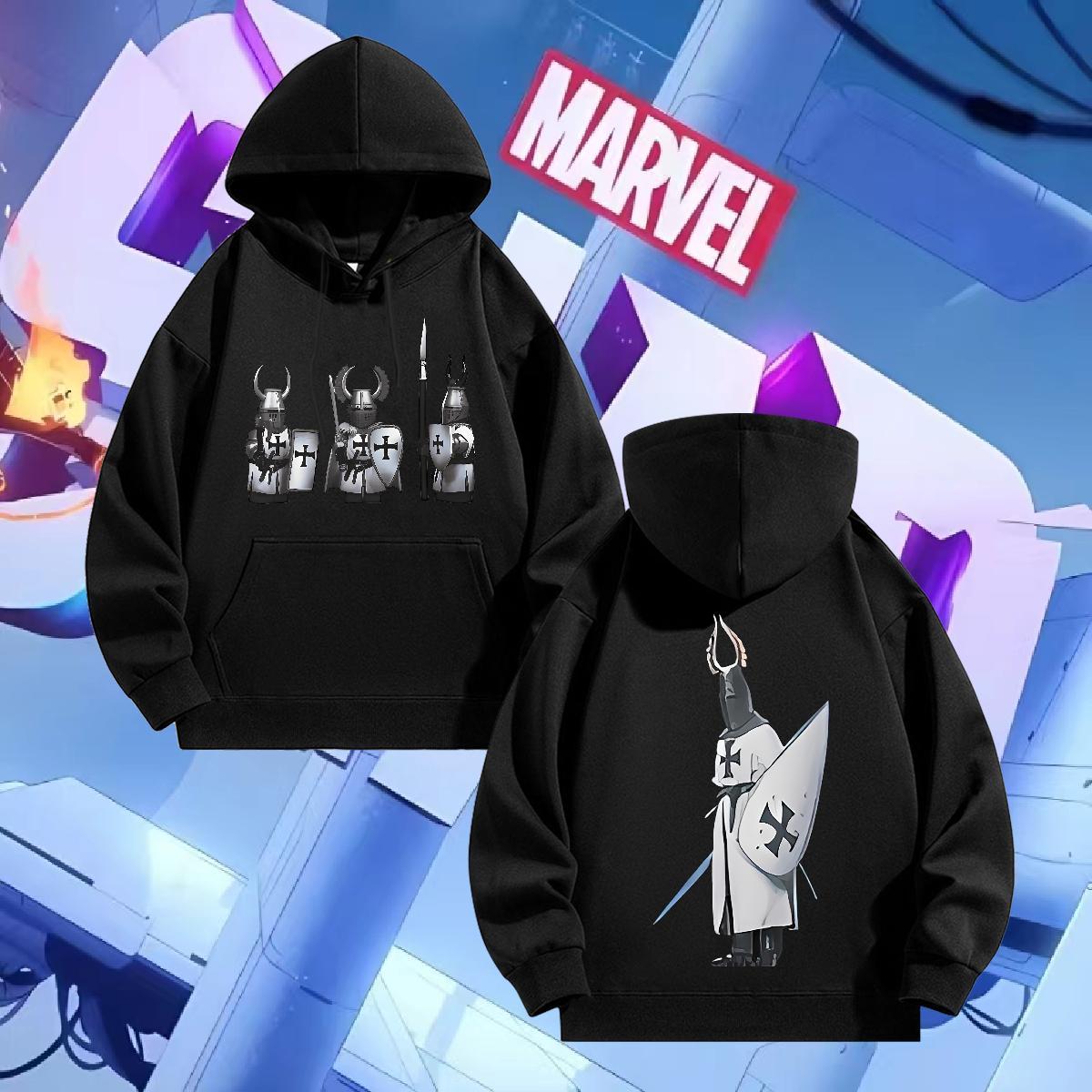 Factory Direct Hoodie for Men Daily Outfit Popular Men Hoodie Hooded Collar Long Sleeves Oversized Pullover Hoodie Velvet Thick