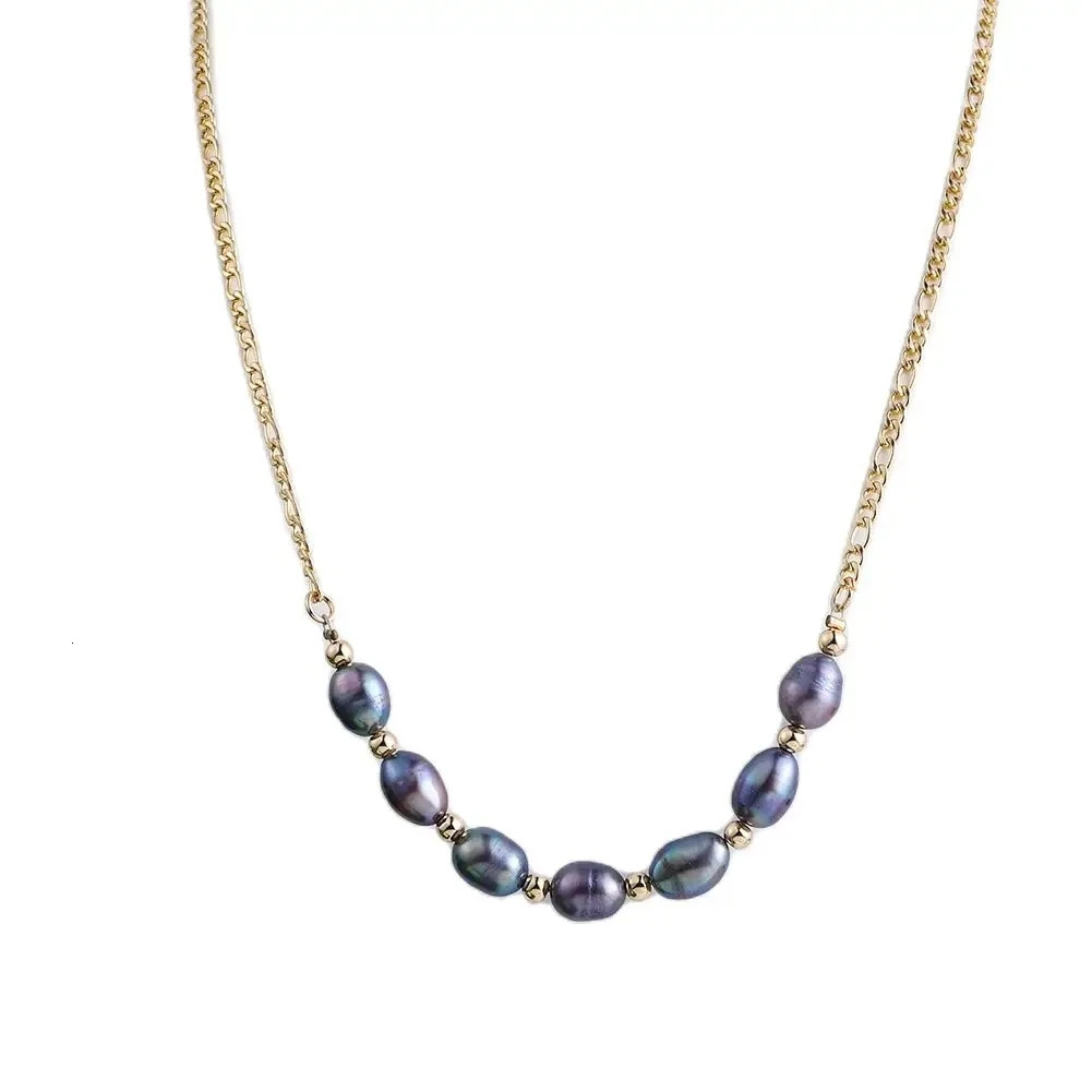 Cring Coco Womens Necklace Set Fashion Hawaiian Black Pearl Jewelry Set Freshwater Baroque Bracelet Earrings Jewelry Set 241115