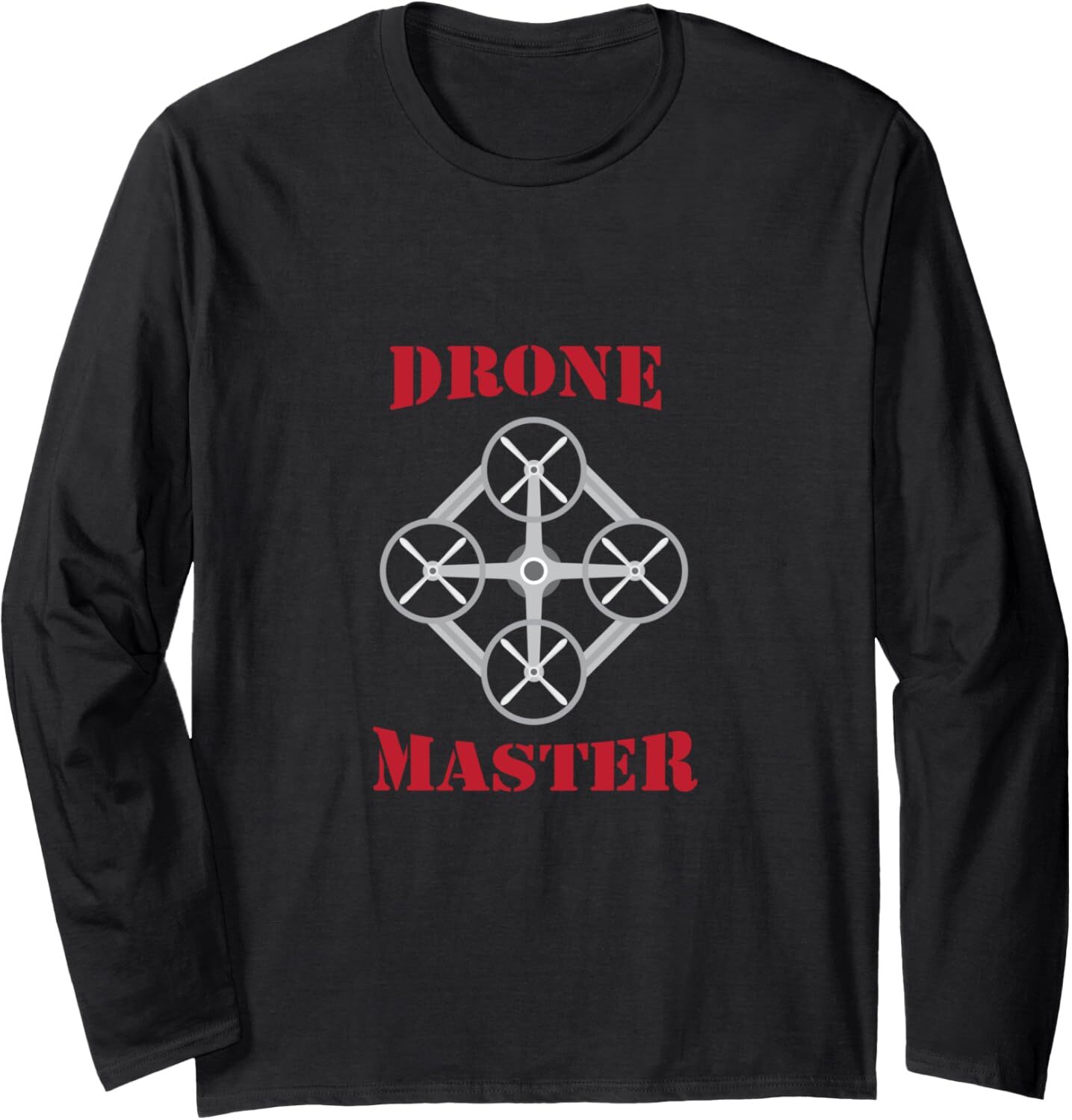 Long Sleeve Shirts for Men sweatshirt Drone Master Pilot Flying Quadcopter Beautiful Gift Long Sleeve T-Shirt T shirt Tee Streetwear Casual tops cloth