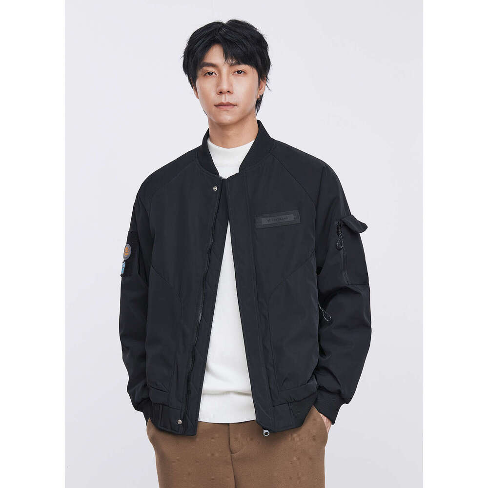 Men's Baseball Collar, Men's Autumn And Winter Two Workwear, Jacket, Thickened Warm Jacket With Cotton Clip