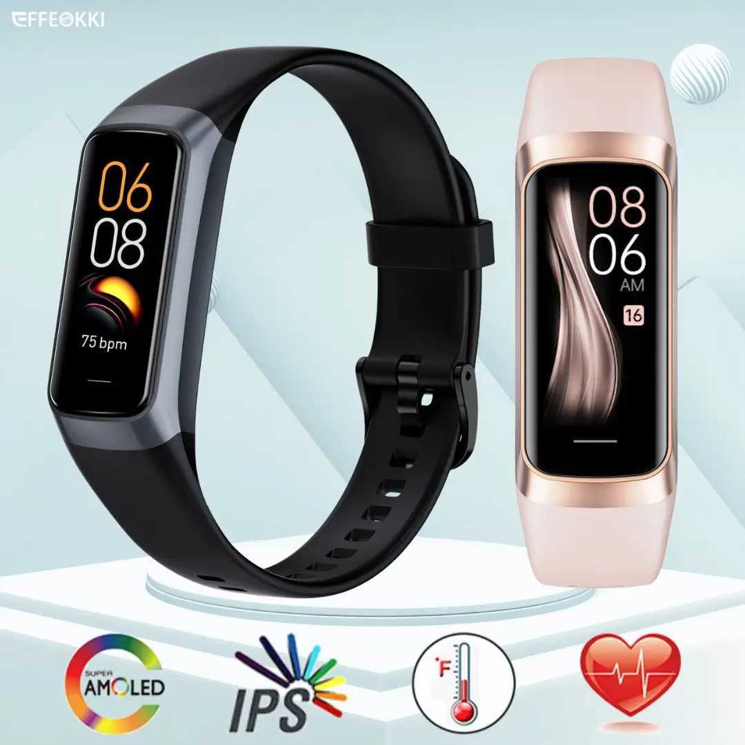 New Amoled Smart Band Pro Mens Wen Pedeter Sports Fitness Tracker Price Waterproof Smart Band Suitable for Xiaomi Phone Y241114