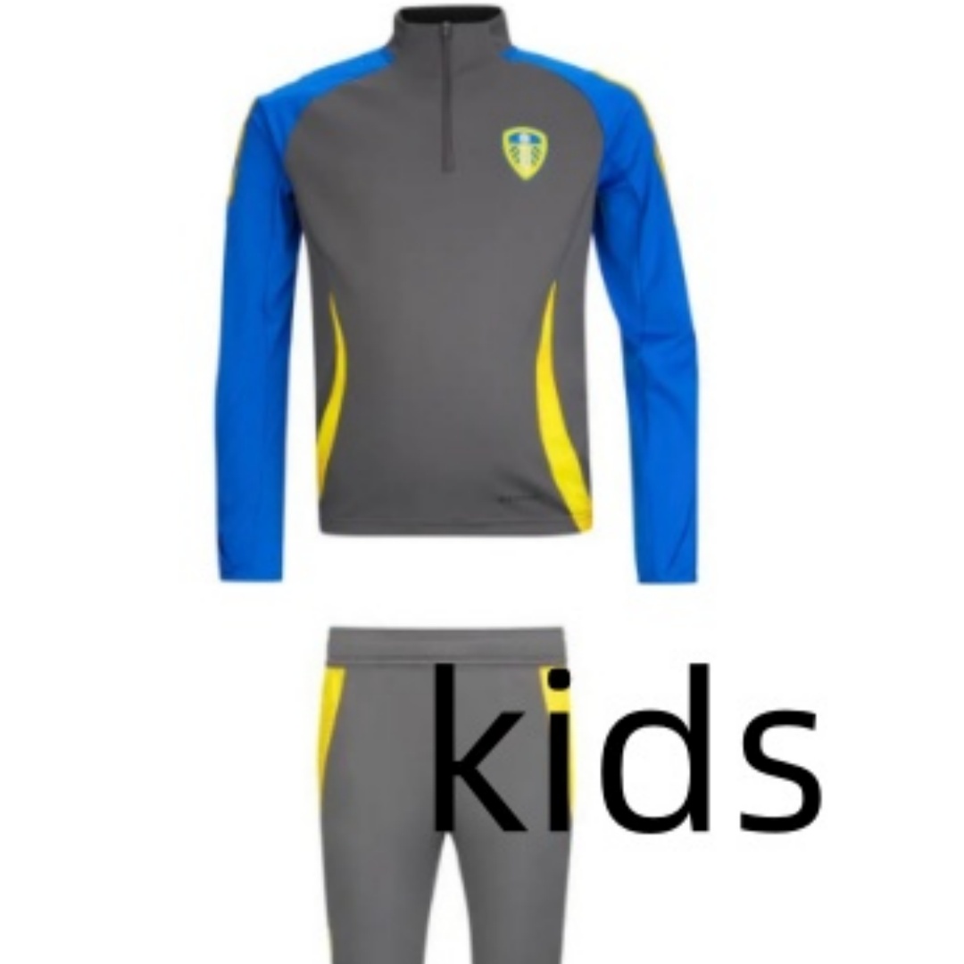 Kids Customized Youth Kids Football kits 24 25 Sets Leeds maillots de kids Soccer Tracksuits Kit Camiseta Futbol Uniform Training james Leeds FIRPO UnitedS