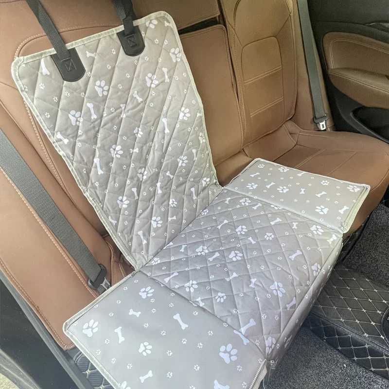 Dog Car Seat Covers Print Pet Dog Carrier Car Seat Cover Carry Cat Puppy Bag Car Travel Folding Hammock Waterproof Dogs Basket Pet Carriers z241115