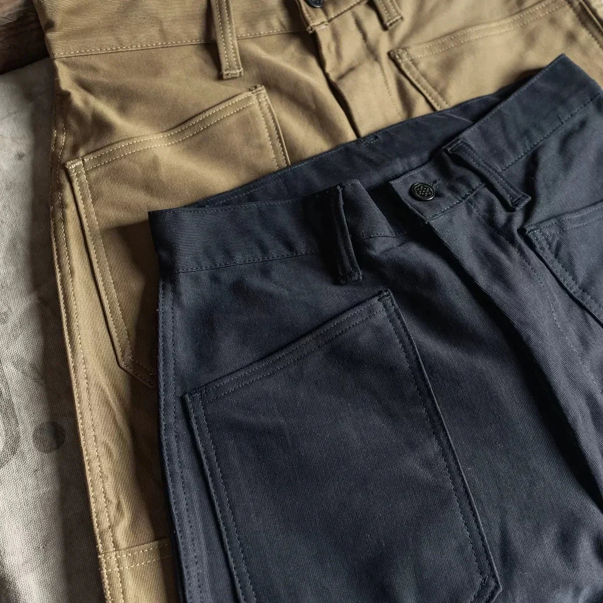 Sturdy Bronson modified N1 deck wrapped retro workwear pants mens casual 241115