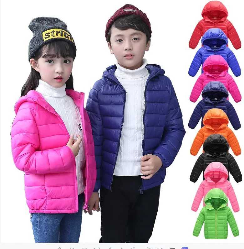 Hot selling autumn and winter childrens down jackets cute girls childrens clothing childrens warm jackets X241115
