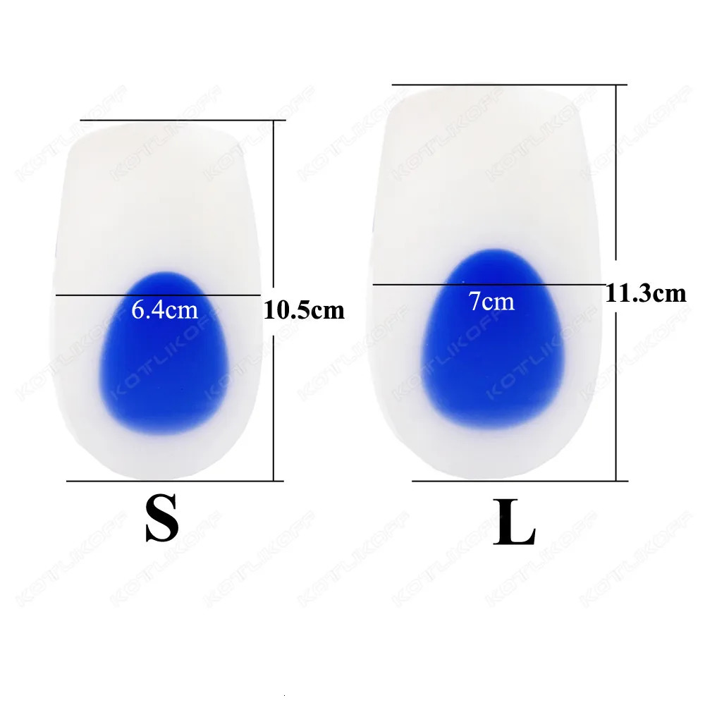 Silicone Insoles For Heel Protector Inserts Heel Spur Pads For Relief Plantar Fasciitis Heel Pain Reduce Pressure 240329