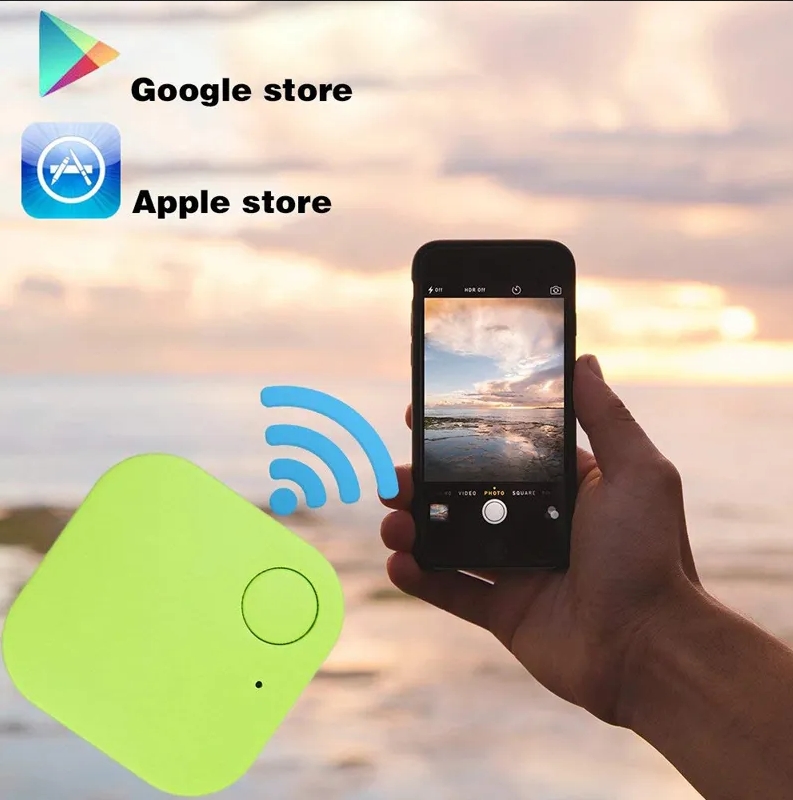 Smart Anti Loss Device Waterproof Key Finder GPS Locator Tracker for Kids Dog Pet Cat Wallet Keychain Luggage App Control with Rope