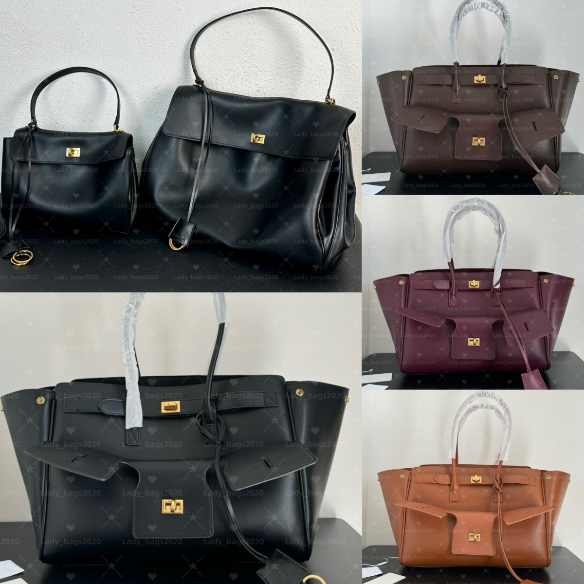 Women Belair Bag Large Maxi Handbag Suede Leather Luxury Crush Tote Designer Locker Hobo Soft Leather Monaco Removable Shoulder Strap Crossbody Lock Closure Bag