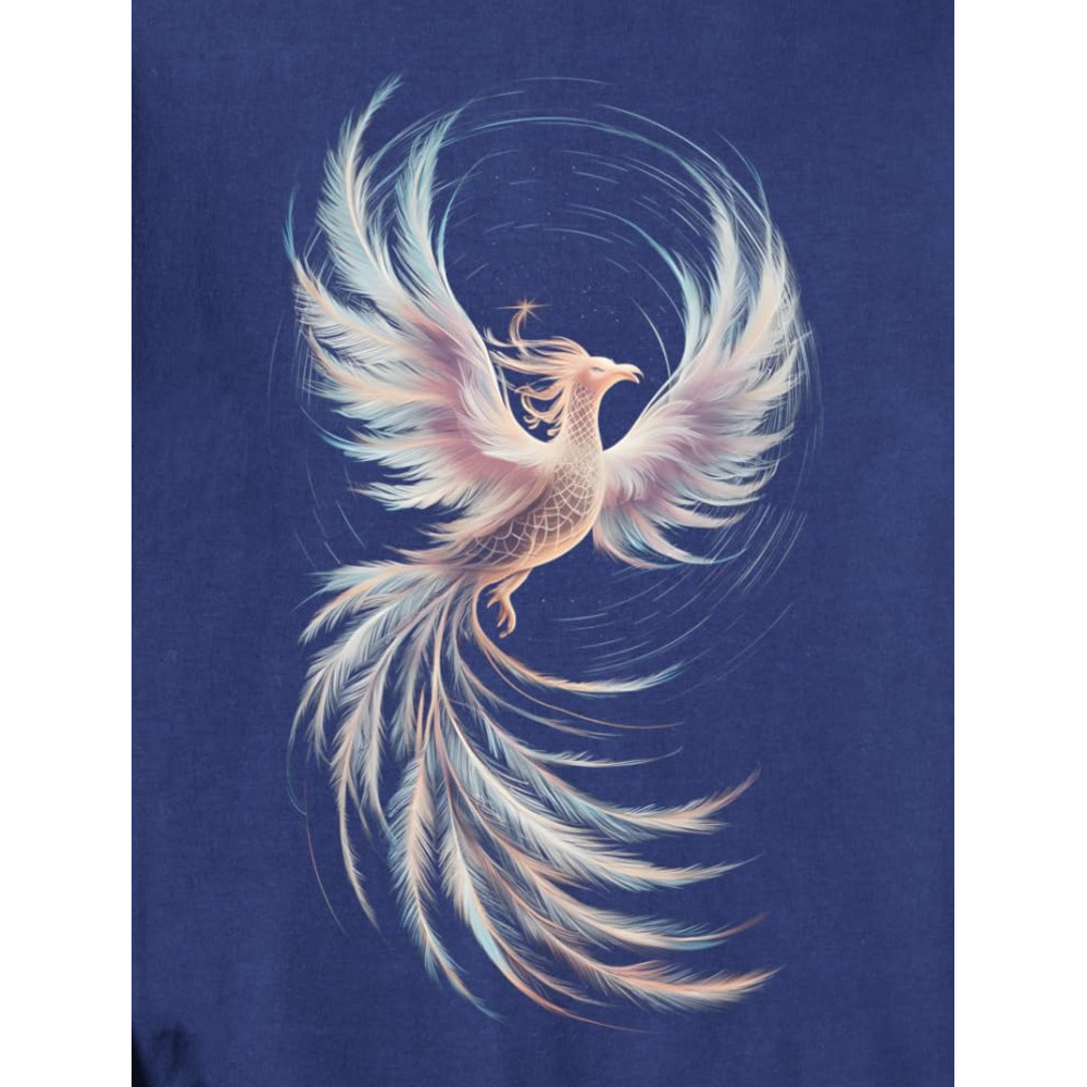 Long Sleeve Shirts for Men sweatshirt Phoenix Bird Mythical Creature Fantasy Gifts Sweatshirt T shirt Tee Streetwear Casual tops clothes