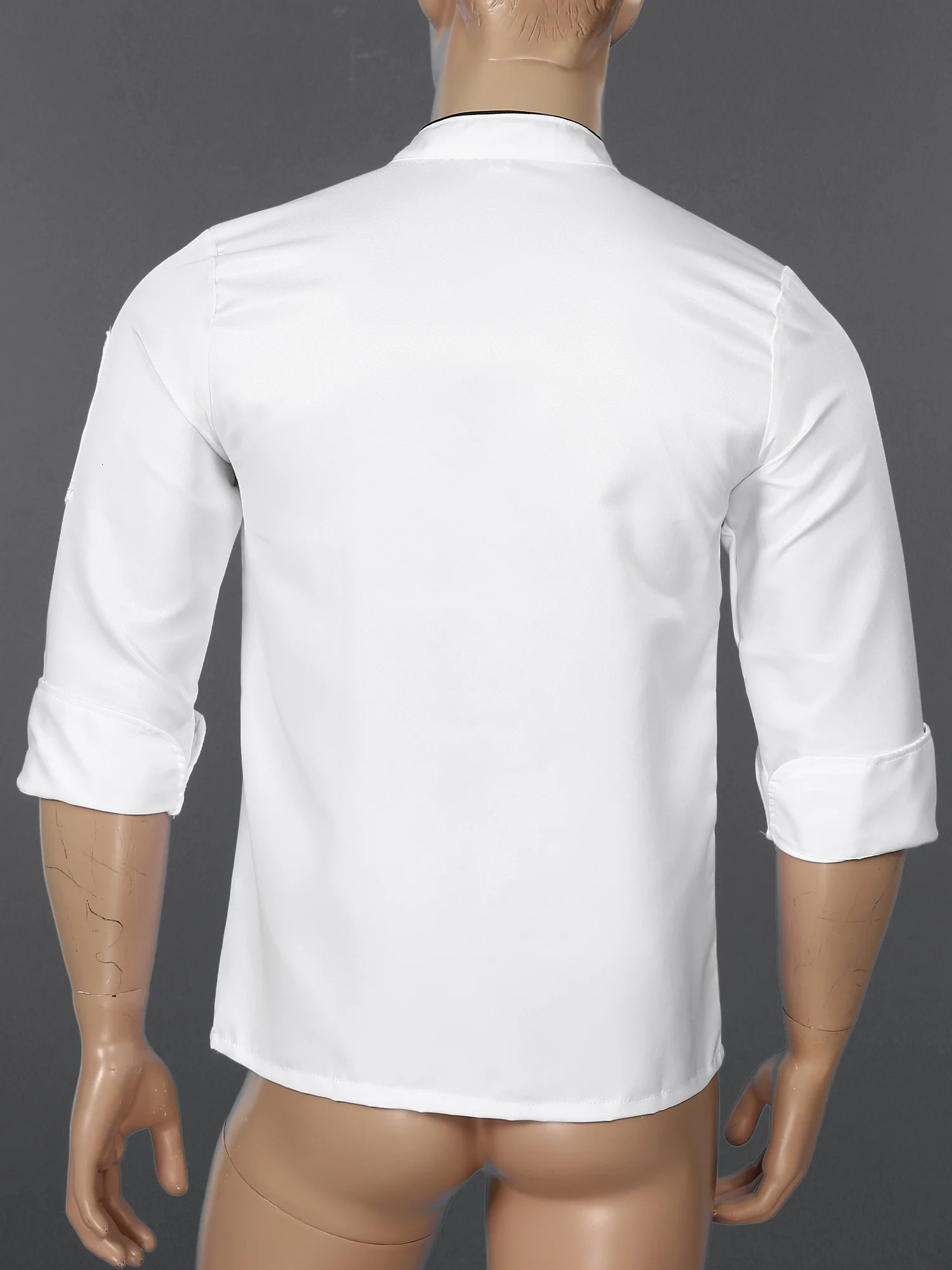 Unisex Chef Restaurant Jacket Short Long Sleeve DoubleBreasted Coat Men Women Canteen el Kitchen Bakery Work Uniform 240412