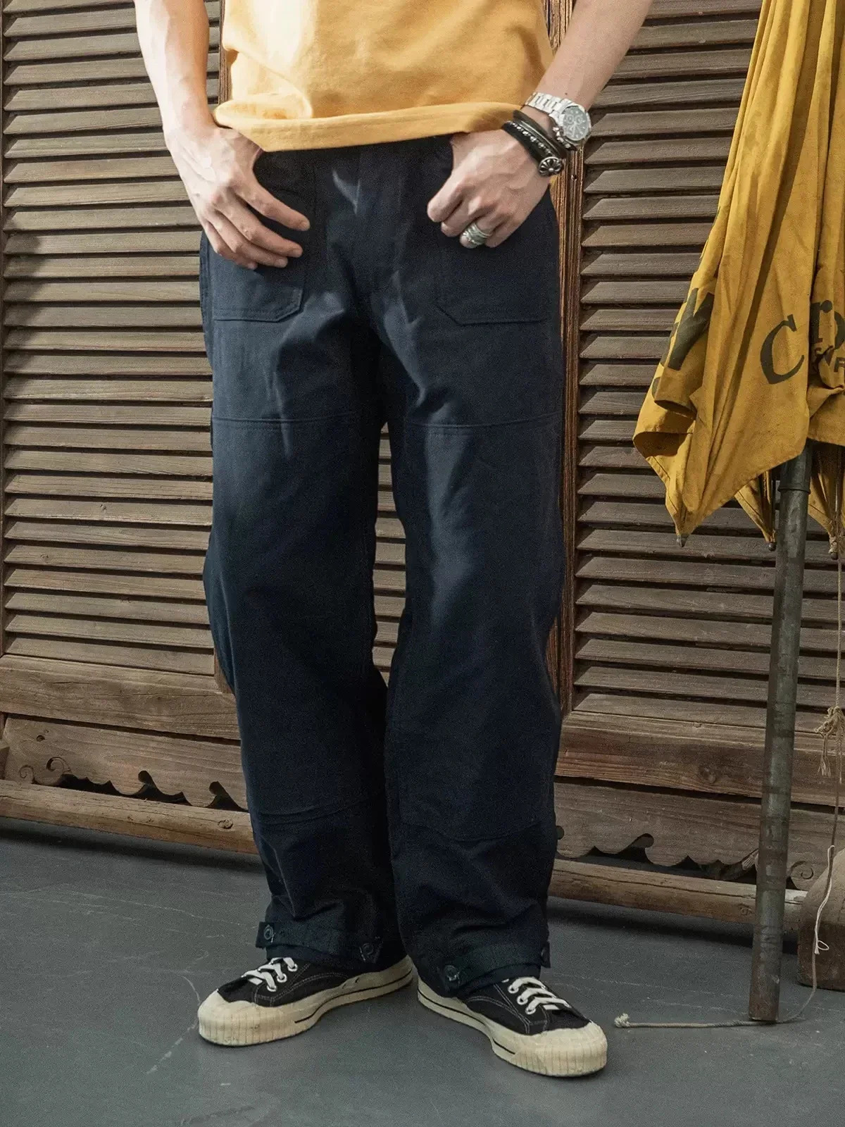 Sturdy Bronson modified N1 deck wrapped retro workwear pants mens casual 241115