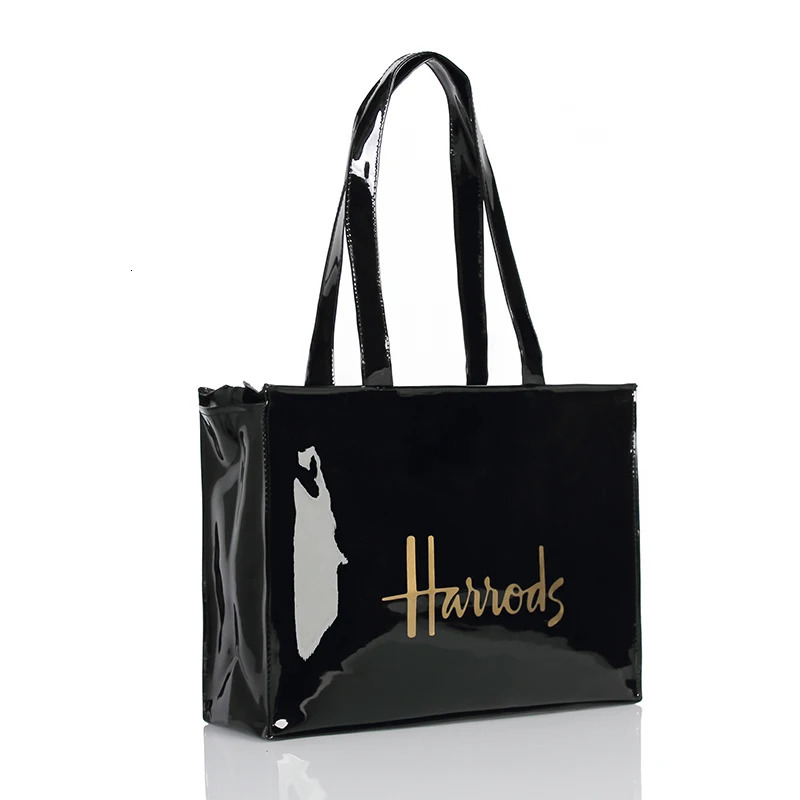 Simple Stylish PVC Reusable Shopping Purses Eco Friendly Tote Shopper Bag Large Waterproof Summer Beach Handbag 241115