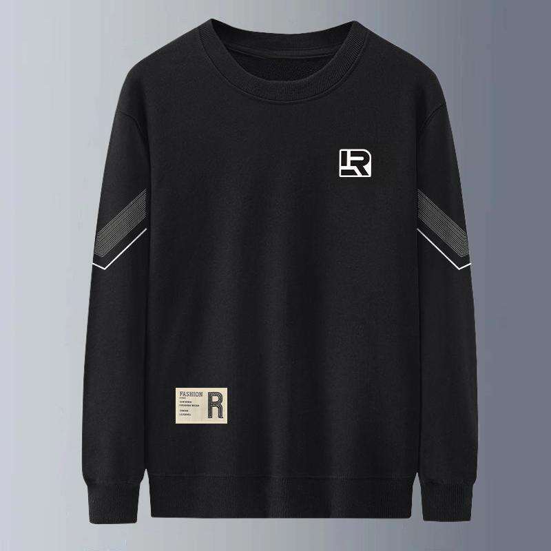 Sweatshirt Spring And 2024 Youth Long Sleeved Men's Jacket New Round Neck Loose Autumn Hooded Top