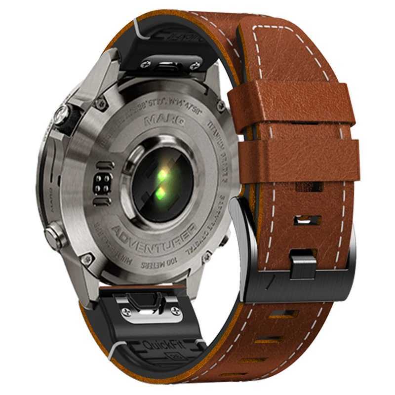 New Arrival Leather strap 7X 7 6 6X Pro Wah Band for Gin Fenny 5X Plus Epix Gen 2 Epix Pro 47mm wristband 26mm QuickFit Z241115